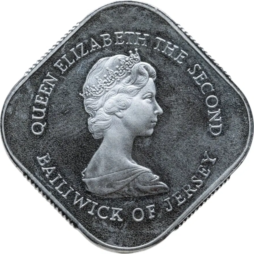Остров Джерси 1 фунт (pound) 1981 Proof 200 лет штурму Джерси, реверс
