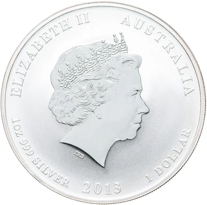 Австралия 1 доллар (dollar) 2013 "Восточный календарь - год змеи", реверс