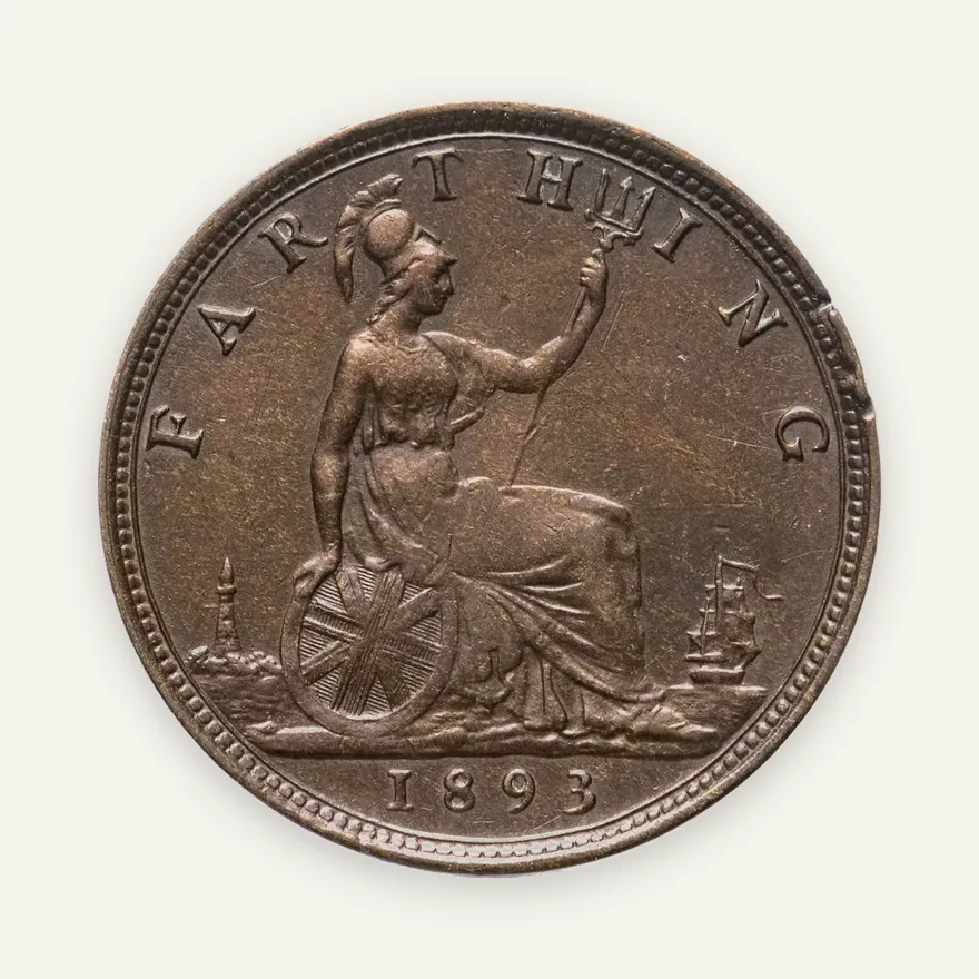 Великобритания 1 фартинг (farthing) 1893, аверс