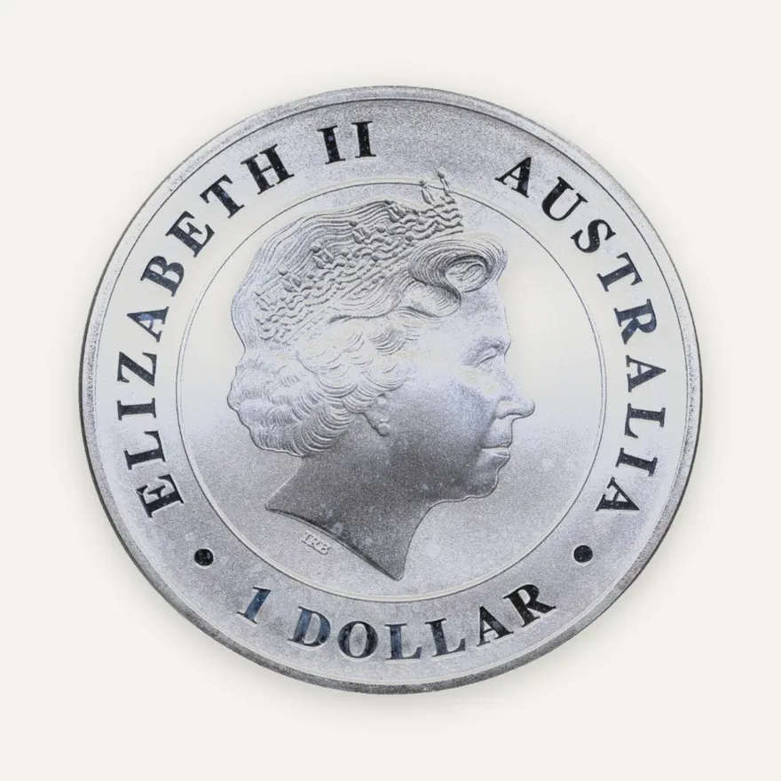 Австралия 1 доллар (dollar) 2014 P Australian Saltwater Crocodile (крокодил), реверс