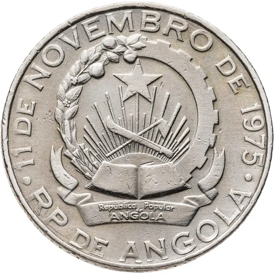 Ангола 10 кванз 1977, реверс