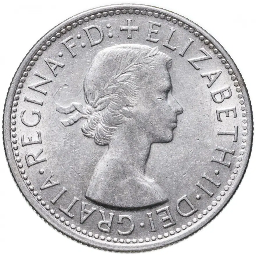Австралия 2 шиллинга (флорин, shillings) 1954, реверс
