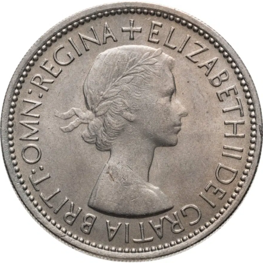 Великобритания 2 шиллинга (флорин, shillings) 1953