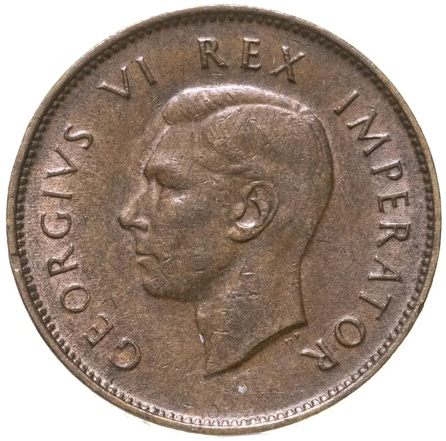 ЮАР 1/4 пенни (penny) 1943