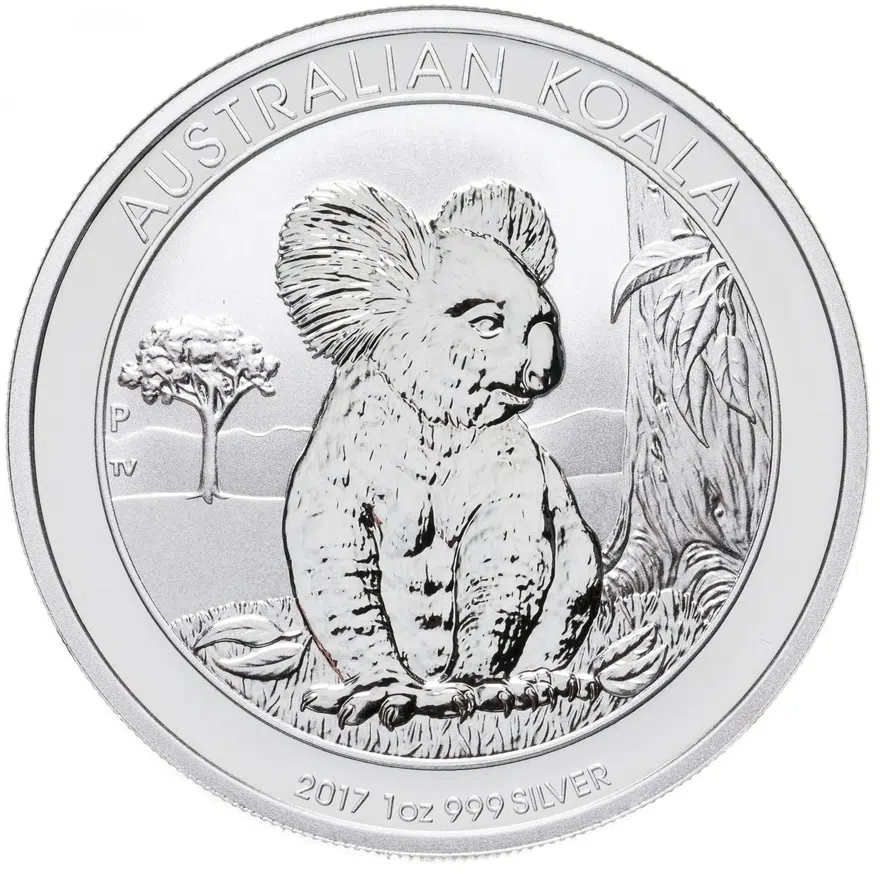 Австралия 1 доллар (dollar) 2017 P Australian Koala (коала), аверс