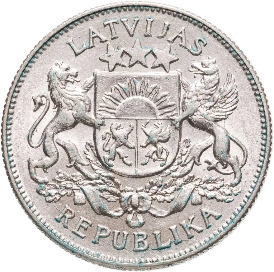 Латвия 2 лата (lati) 1926, реверс