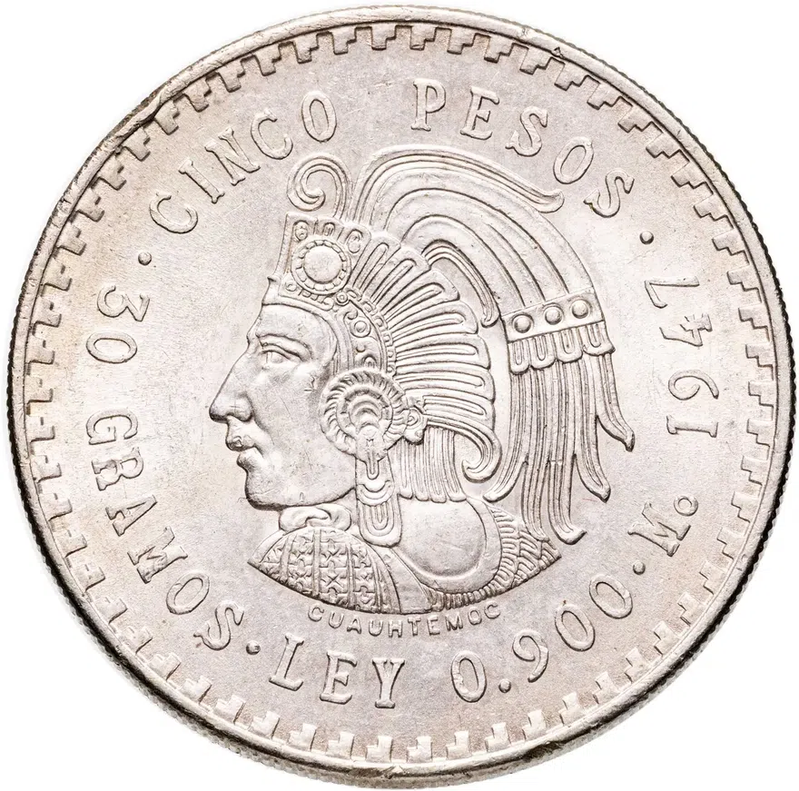 Мексика 5 песо (pesos) 1947