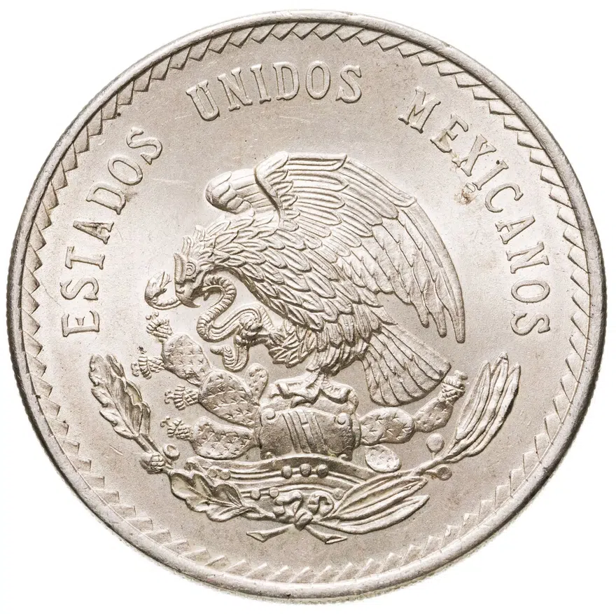 Мексика 5 песо 1948, реверс