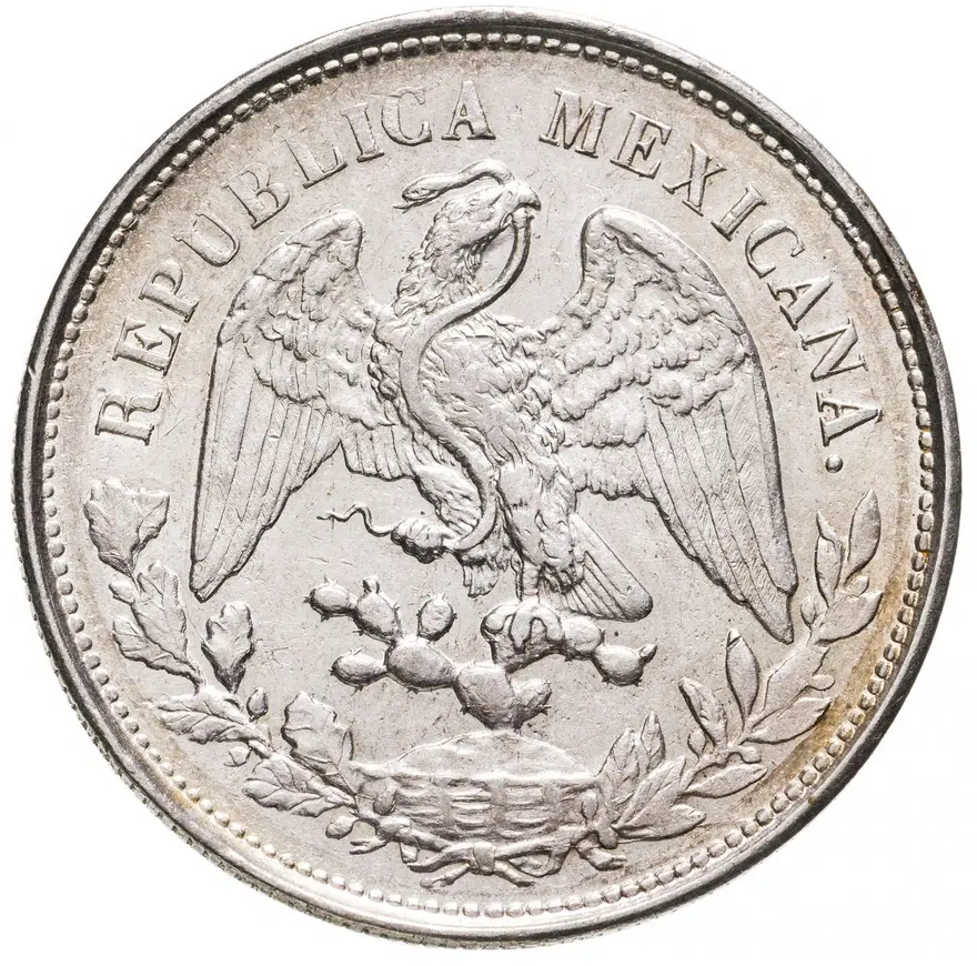 Мексика 1 песо (peso) 1900, реверс