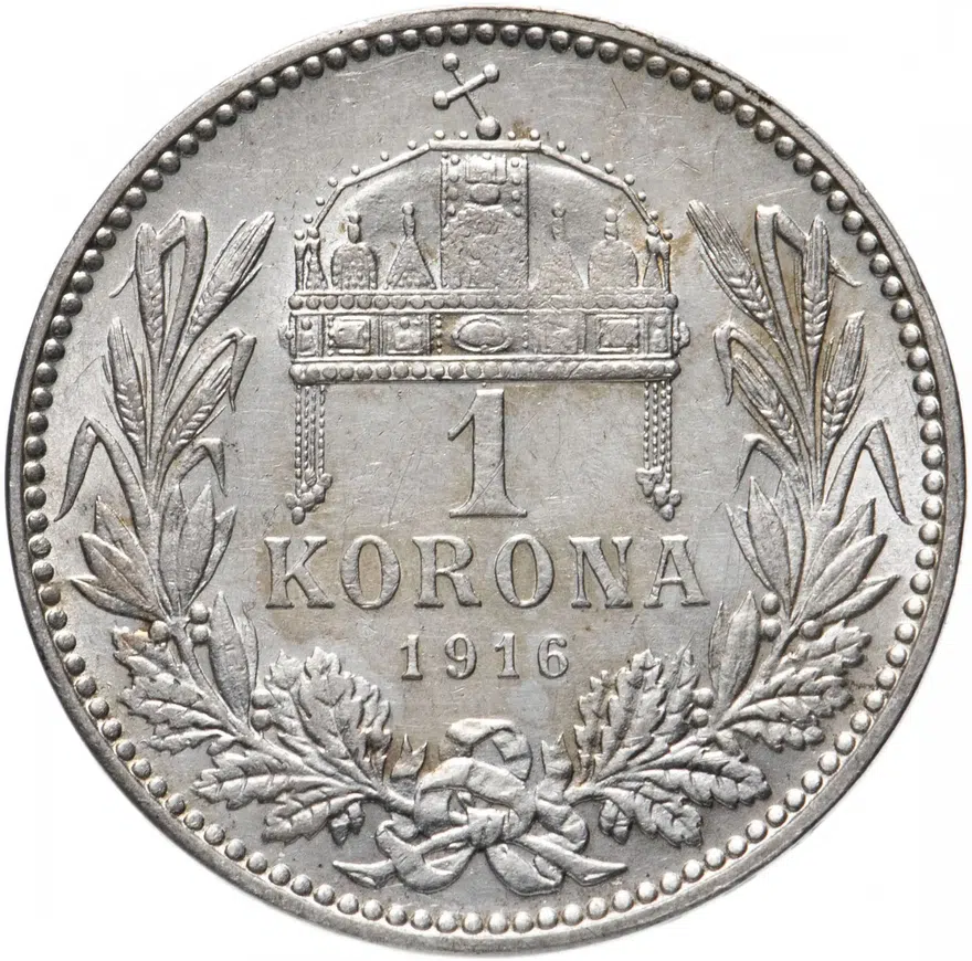 Венгрия 1 крона (crown) 1916, реверс