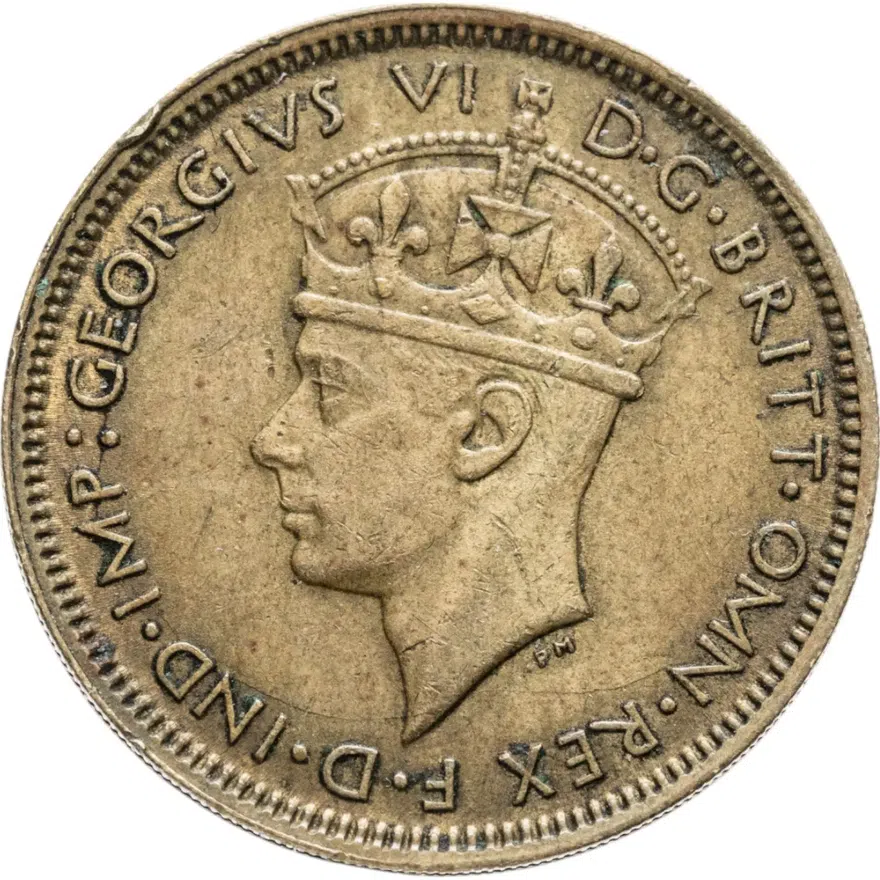 Британская Западная Африка 1 шиллинг (shilling) 1943, реверс