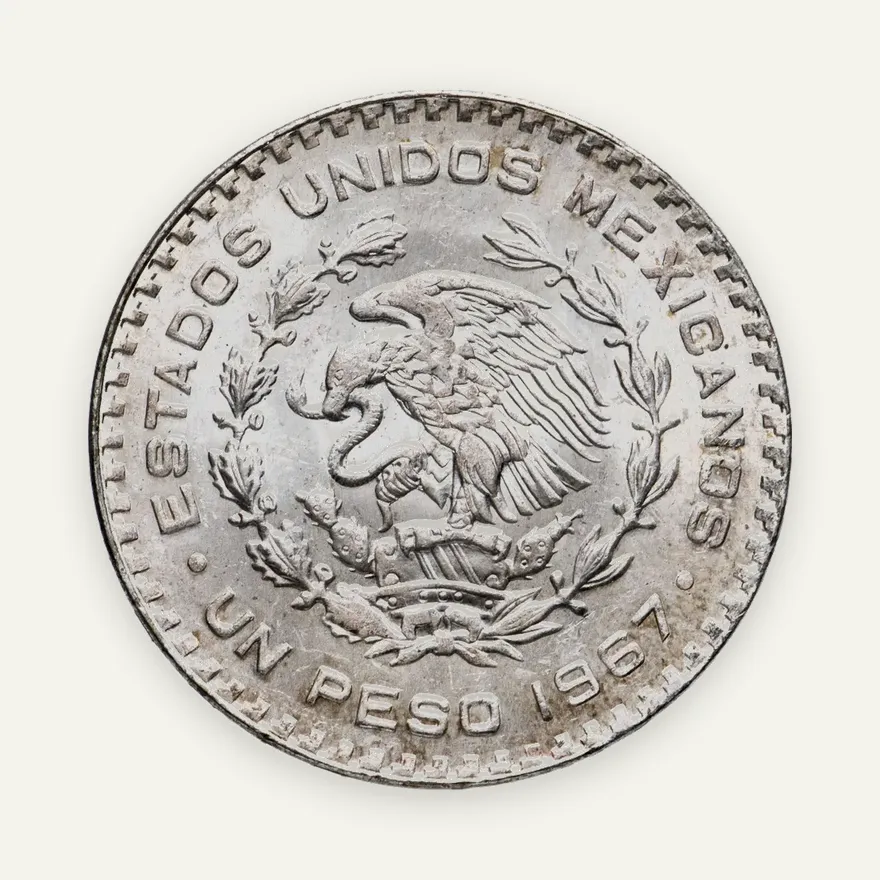 Мексика 1 песо (peso) 1967, реверс