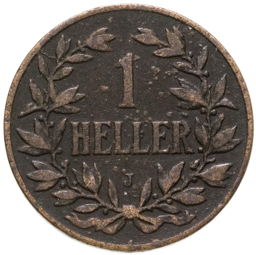 Германская Восточная Африка 1 геллер 1907 "J"