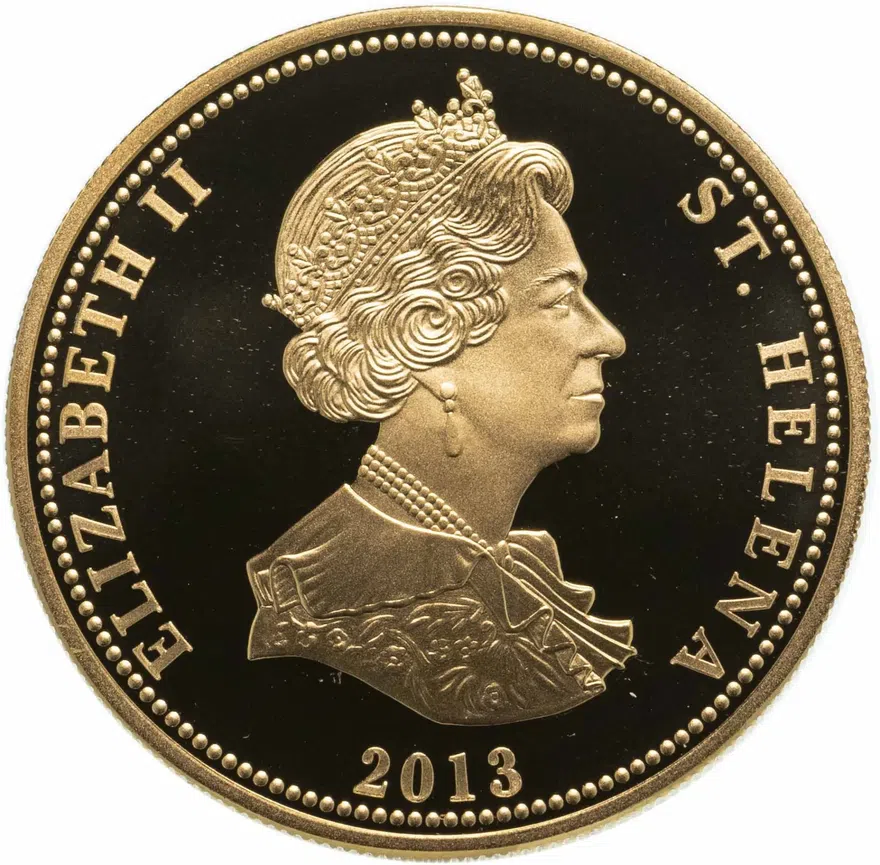 Остров Святой Елены 25 пенсов (pence) 2013  Наполеоновские войны - Битва у пирамид, реверс