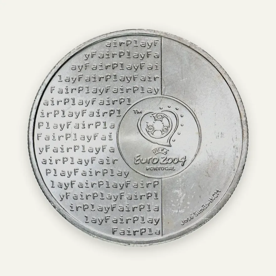 Португалия 8 евро 2003 "Евро 2004. Ценности футбола - Честная игра", реверс