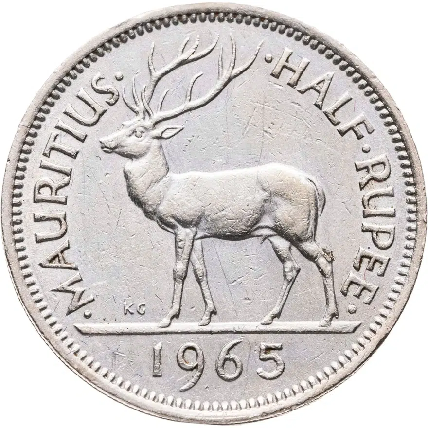 Маврикий 1/2 рупии (rupee) 1965