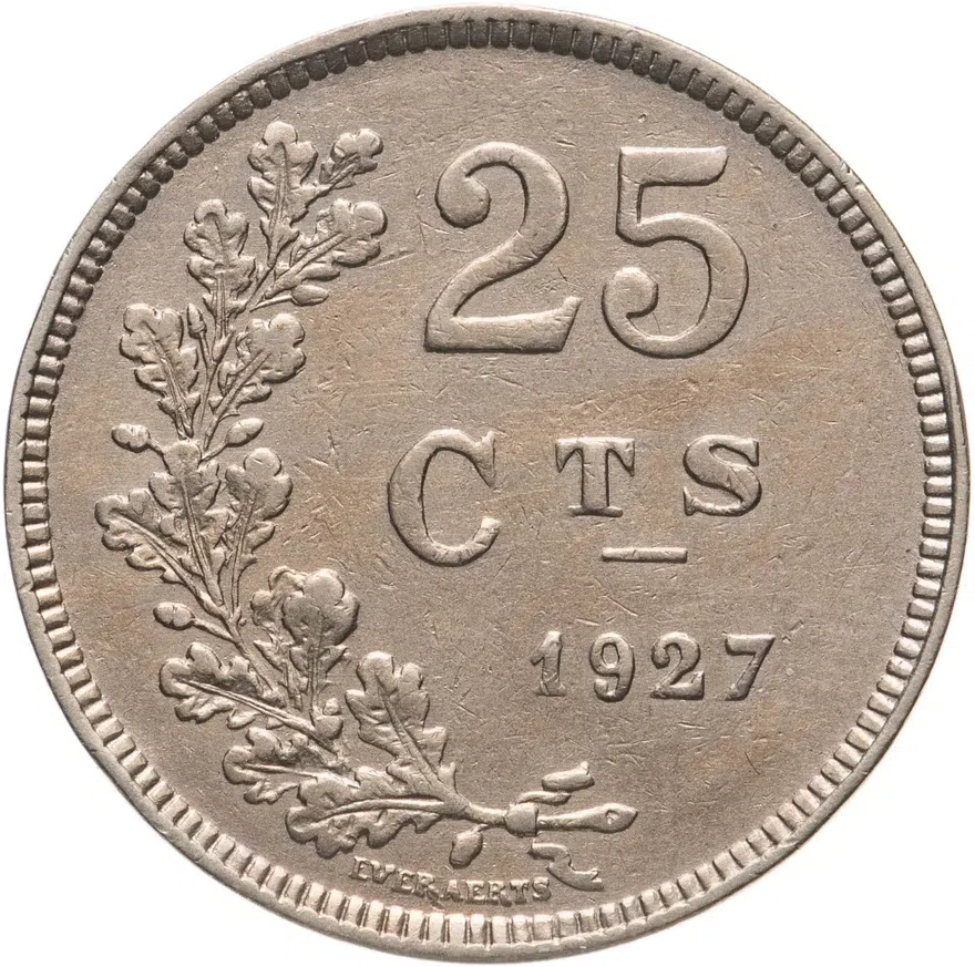 Люксембург 25 сантимов (centimes) 1927
