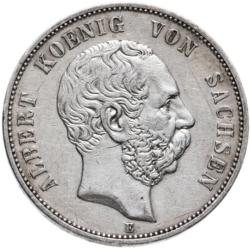 Германия (Империя) 5 марок (mark) 1900, аверс