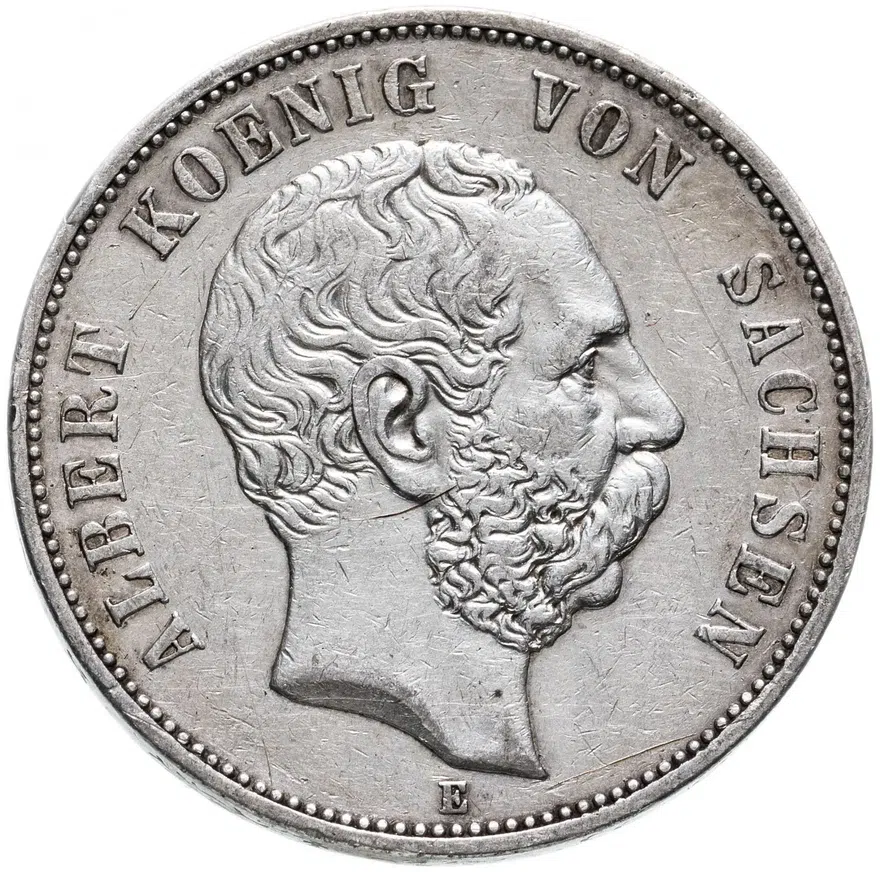Германия (Империя) 5 марок (mark) 1900, реверс