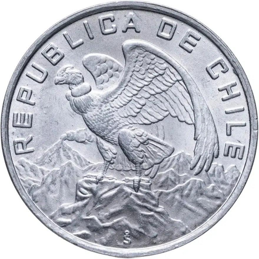 Чили 10 эскудо (escudos) 1974, реверс