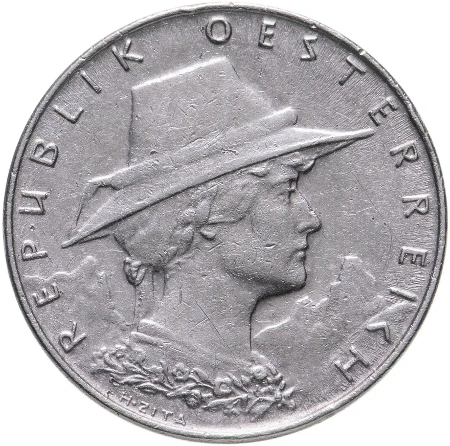 Австрия 1000 крон (kronen) 1924, реверс