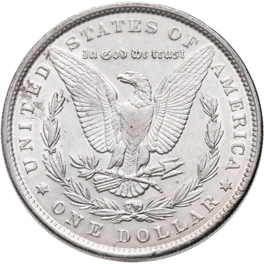 США 1 доллар 1888 без отметки монетного двора, реверс