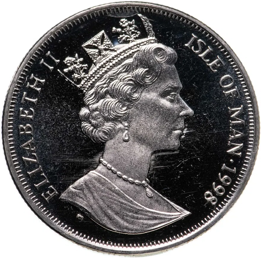Остров Мэн 1 крона (crown) 1998  Марко Поло, реверс