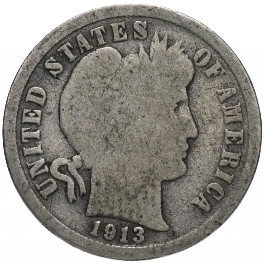 США 1 дайм (10 центов) 1913, реверс