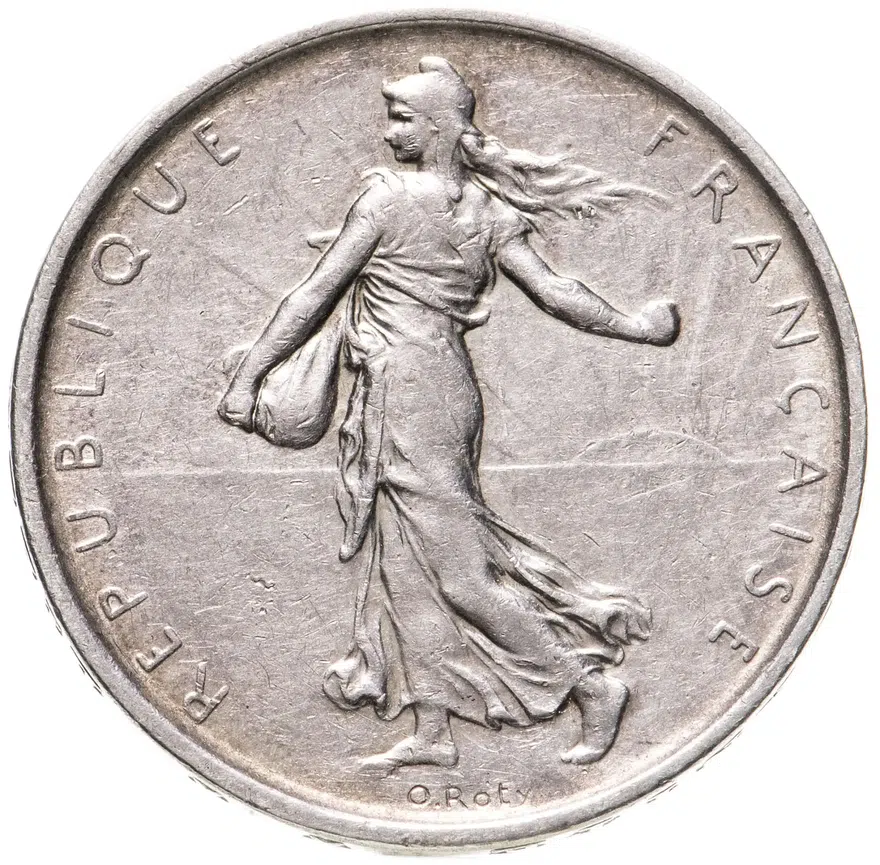 Франция 5 франков 1964, аверс