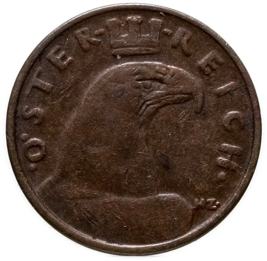 Австрия 1 грош (groschen) 1928, реверс