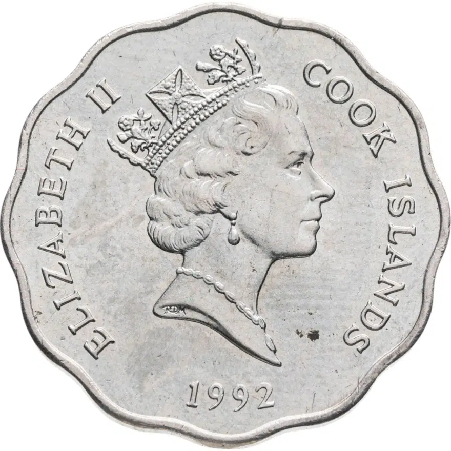 Острова Кука 1 доллар (dollar) 1992, реверс