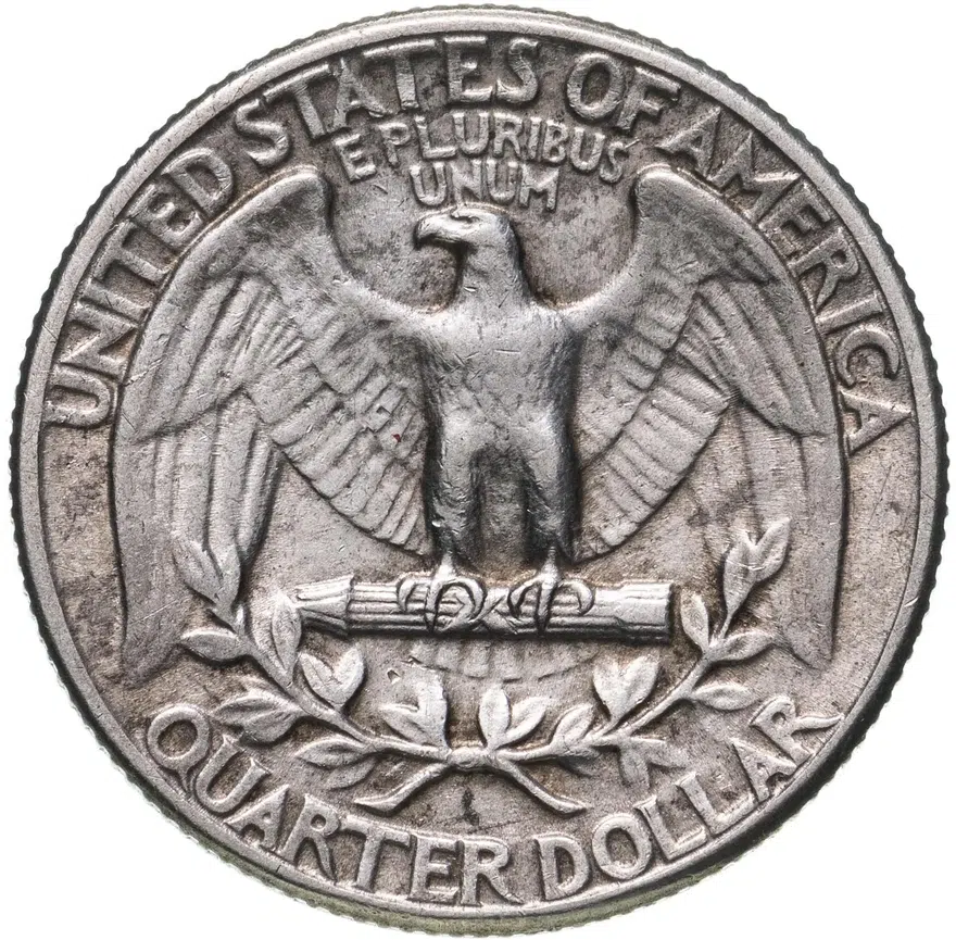 США 1/4 доллара (25 центов, квотер, quarter dollar) 1943, реверс