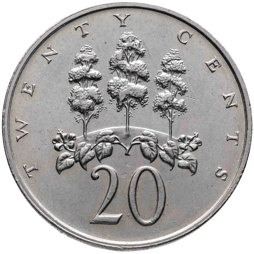 Ямайка 20 центов (cents) 1989