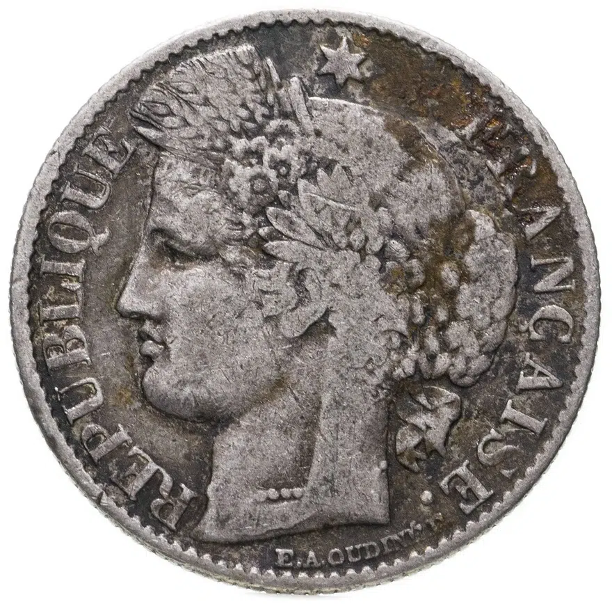 Франция 50 сантимов (centimes) 1888