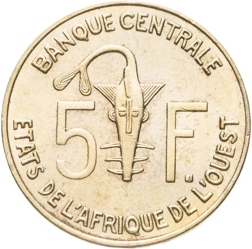 Западная Африка (BCEAO) 5 франков (francs) 2006