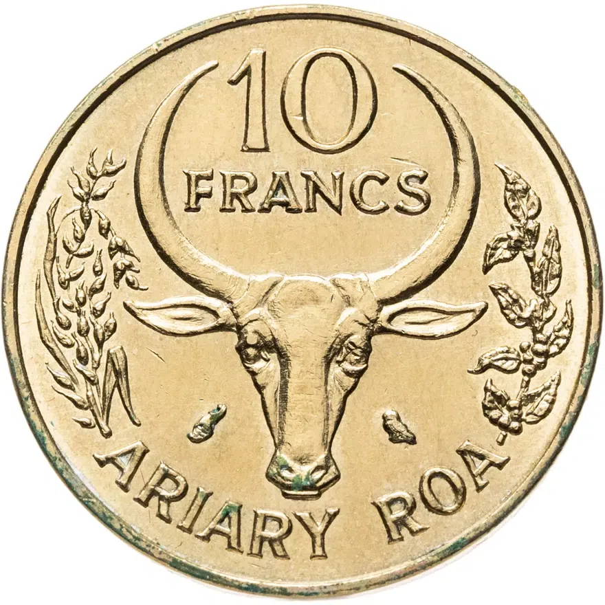 Мадагаскар 10 франков (francs) 1972