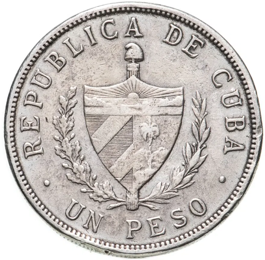 Куба 1 песо (peso) 1915, реверс