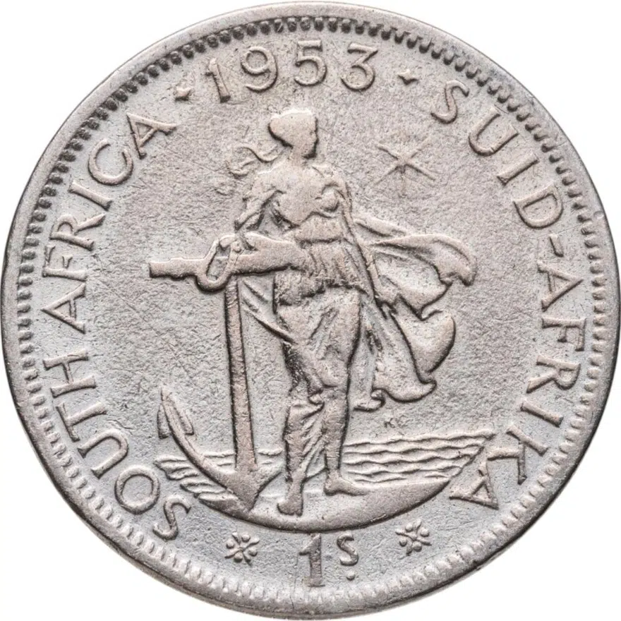 ЮАР 1 шиллинг (shilling) 1953