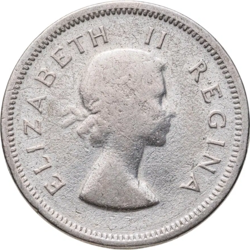 ЮАР 1 шиллинг (shilling) 1953, реверс