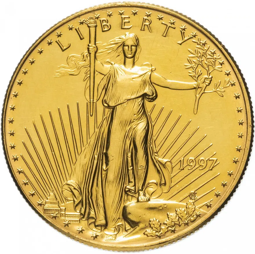 США 50 долларов (dollars) 1997   Американский золотой орёл