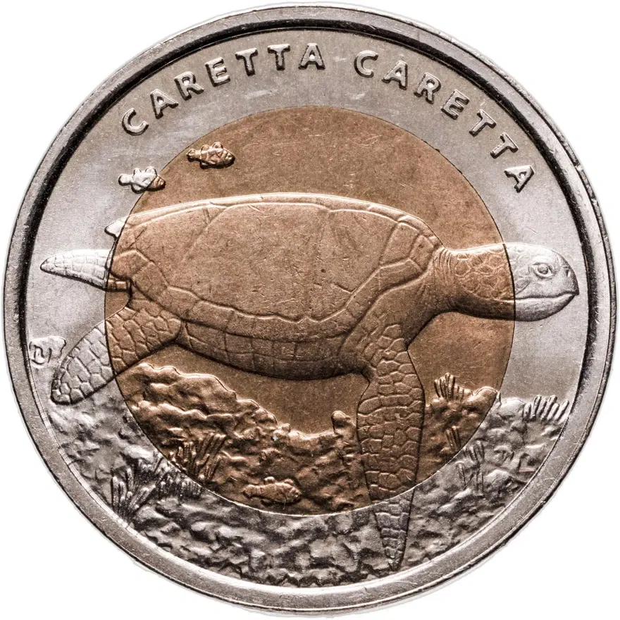 Турция 1 лира 2009 "Фауна Турции - Черепаха", аверс