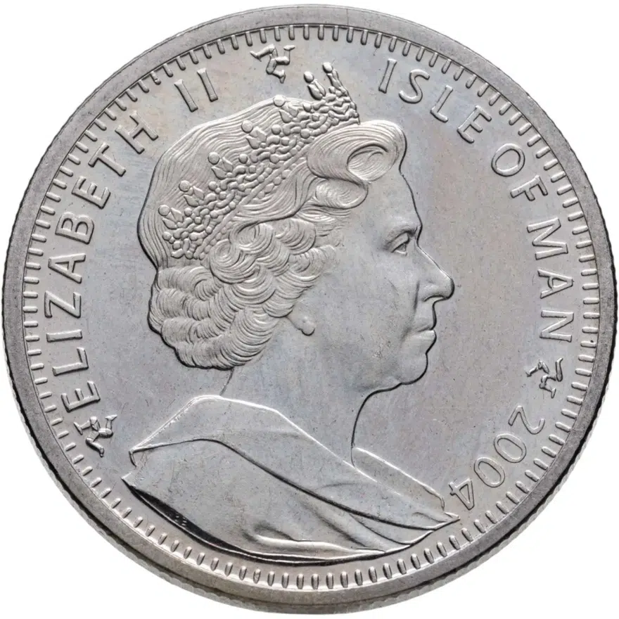 Остров Мэн 1 крона (crown) 2004 "Кошки - Тонкинская кошка", реверс