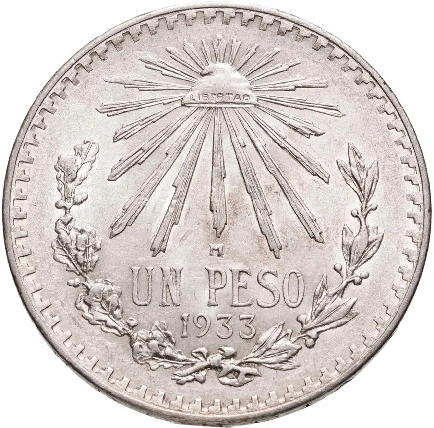 Мексика 1 песо (peso) 1933