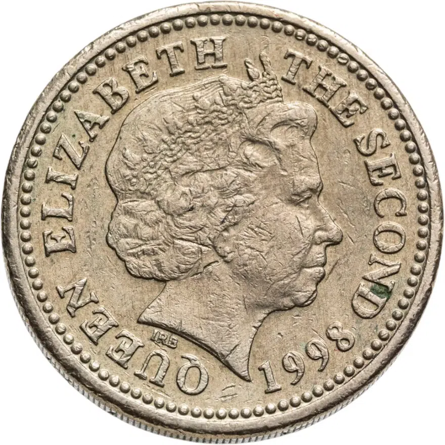 Джерси 1 фунт (pound) 1998, аверс