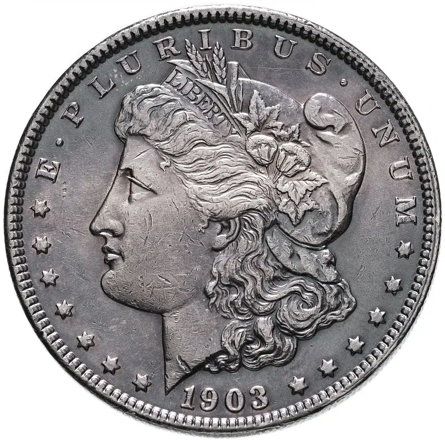 США 1 доллар (dollar) 1903 без знака монетного двора, аверс