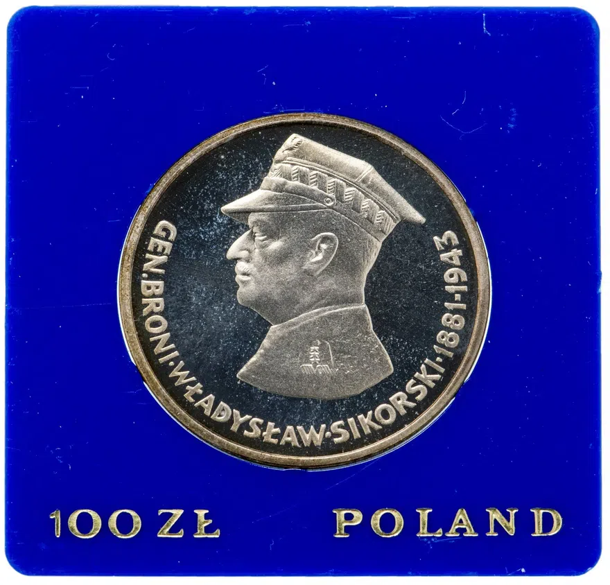 Польша 100 злотых (zlotych) 1981 года "100 лет со дня рождения Владислава Сикорского"