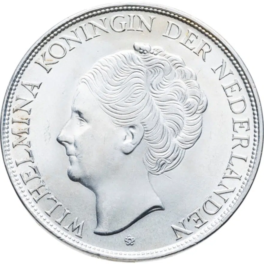 Кюрасао 2 1/2 гульдена (gulden) 1944, аверс
