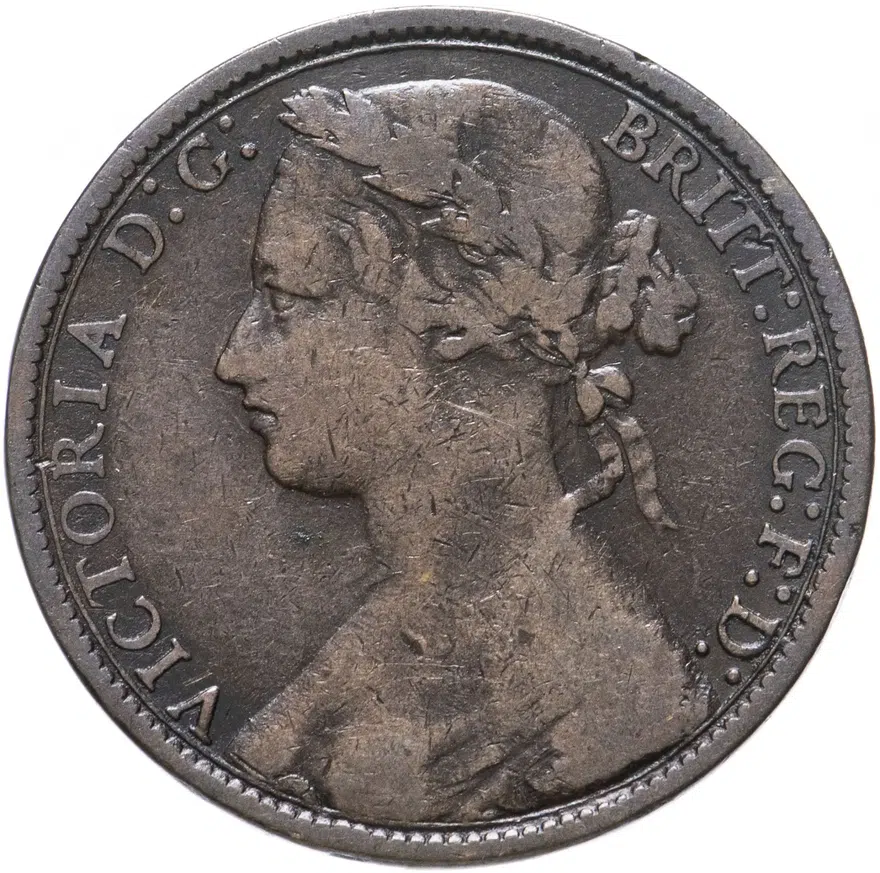 Великобритания 1 пенни (penny) 1876 H, реверс