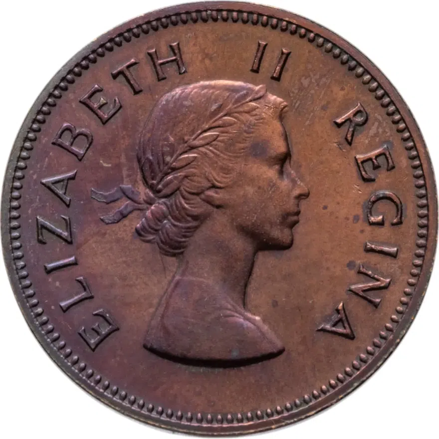 ЮАР 1/2 пенни (penny) 1953, реверс