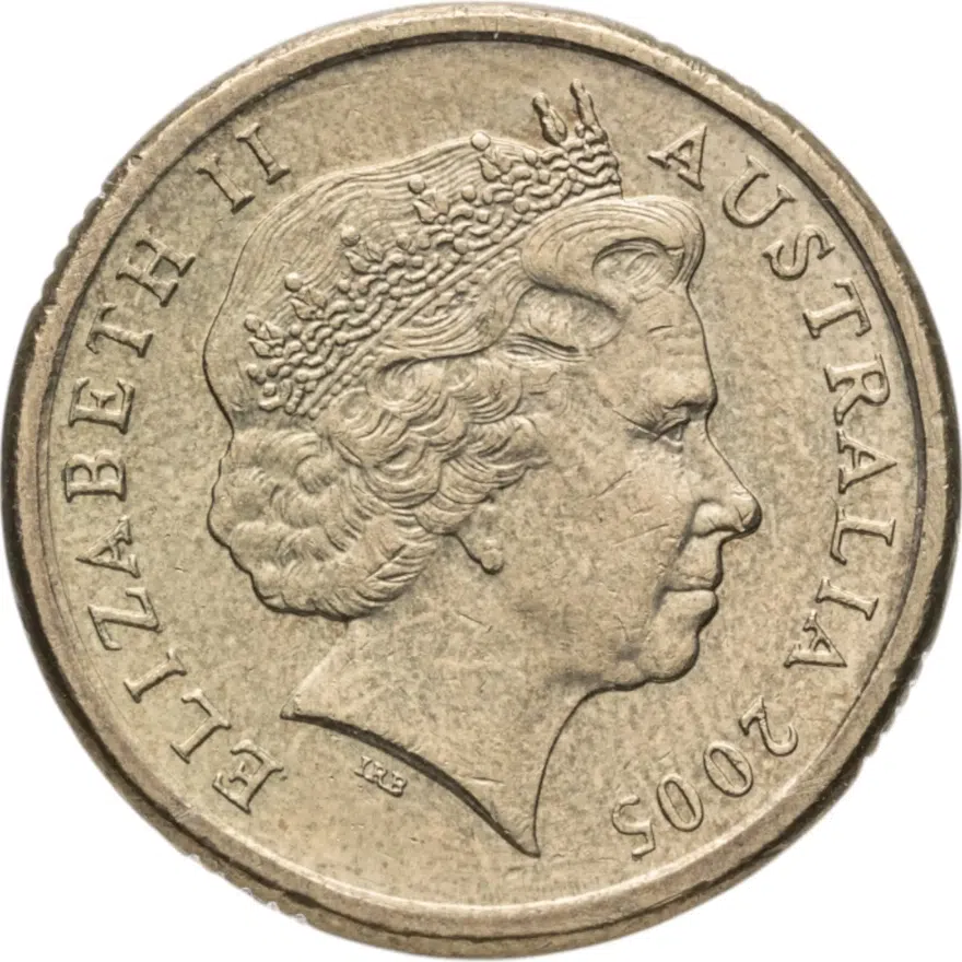 Австралия 2 доллара (dollars) 2005 пожилая королева
